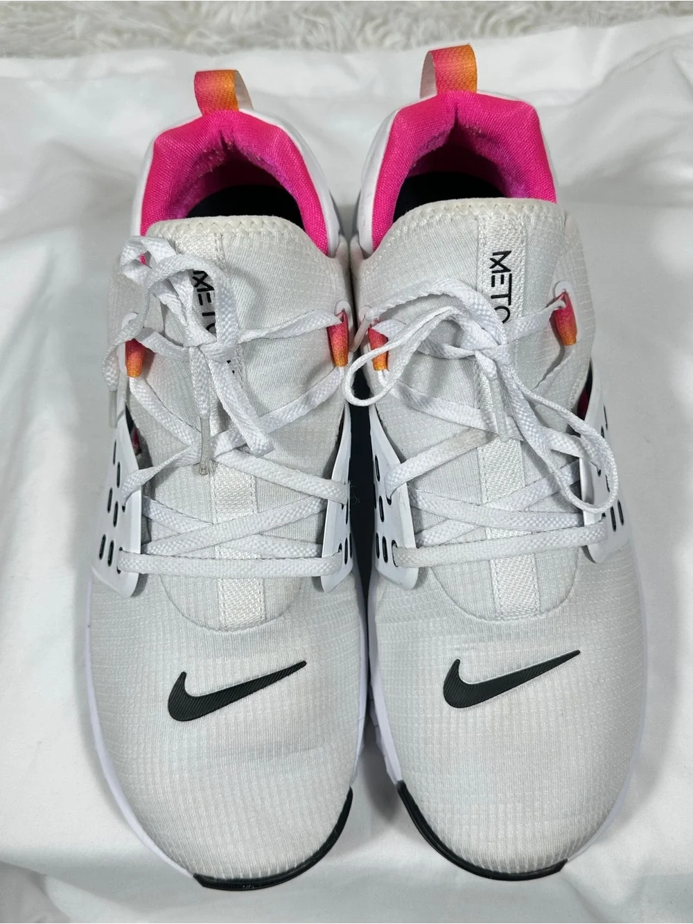 Nike Free Metcon 2 White Fuchsia Pink Women Sz 11 Training Shoes CD8526-100